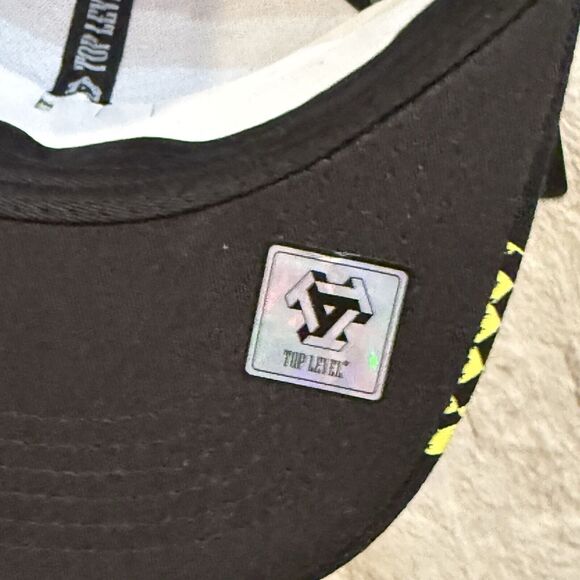 NWT Top Level Racing Car 1992 Flames Graphic Print Snap Back Hat‎ One Size - Picture 7 of 16